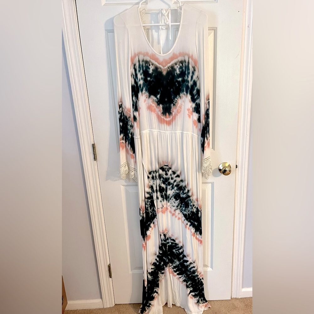 Sloane Rouge Tie Dyed Dress
